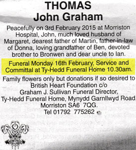 obituary-john graham thomas