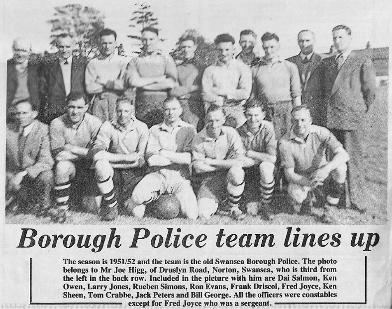Swansea Borough Police Team 1951